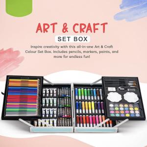 145 pcs Big Coloring Suitcase Kit